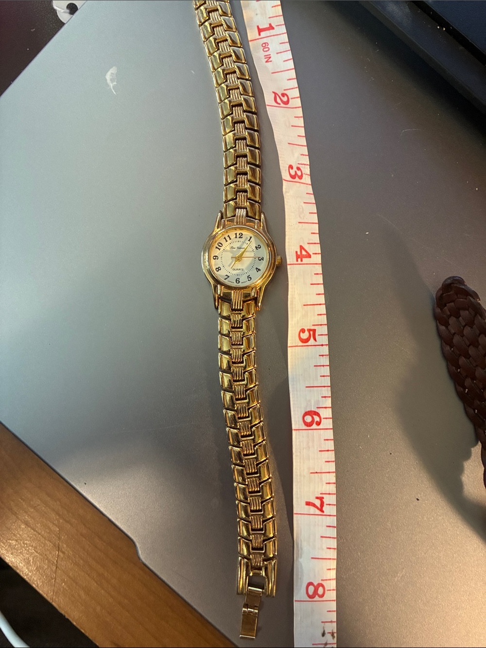 Gold-Tone Women's Link Bracelet Watch